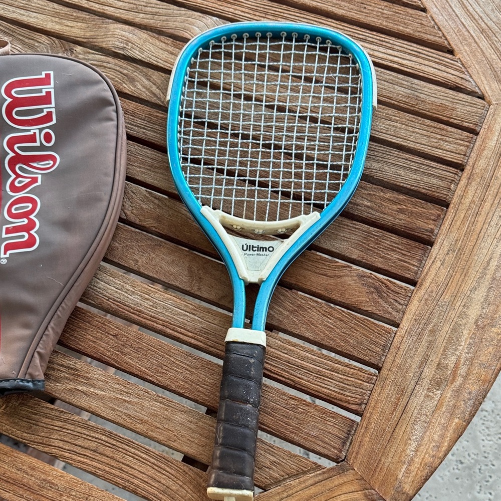 Wilson Ultimo Teal and Dark Brown Tennis Racket